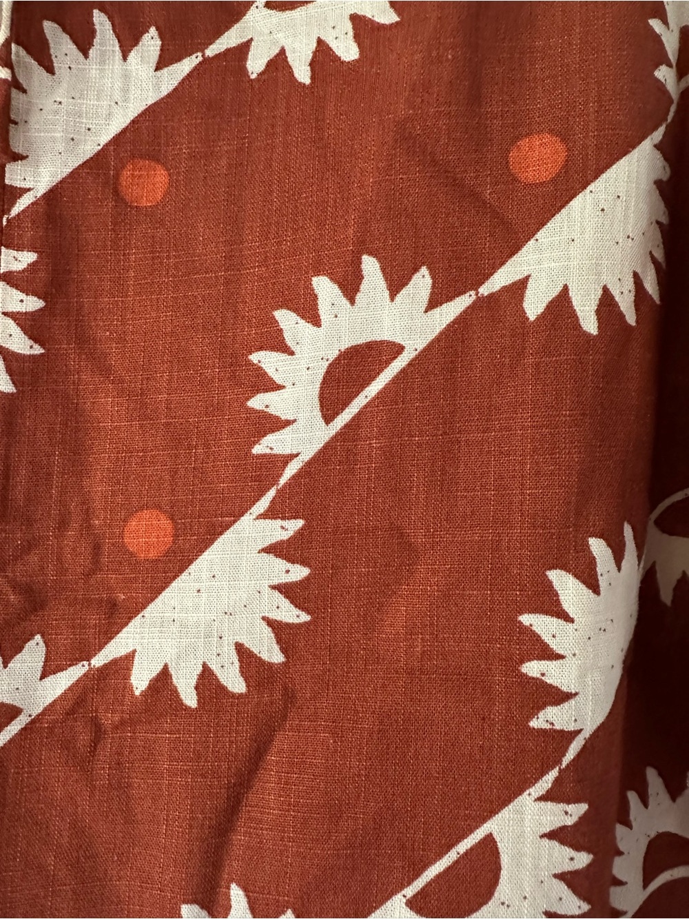 π» NWT Primark Burnt Orange Sunflower Print Cold Shoulder Blouse US XL - Picture 2 of 12